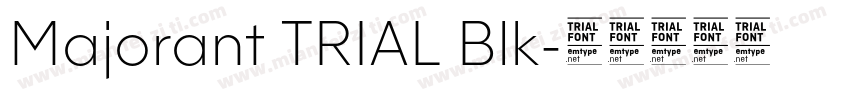 Majorant TRIAL Blk字体转换